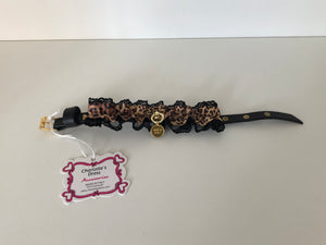 Collari Leopardati con cuori in Swarovski