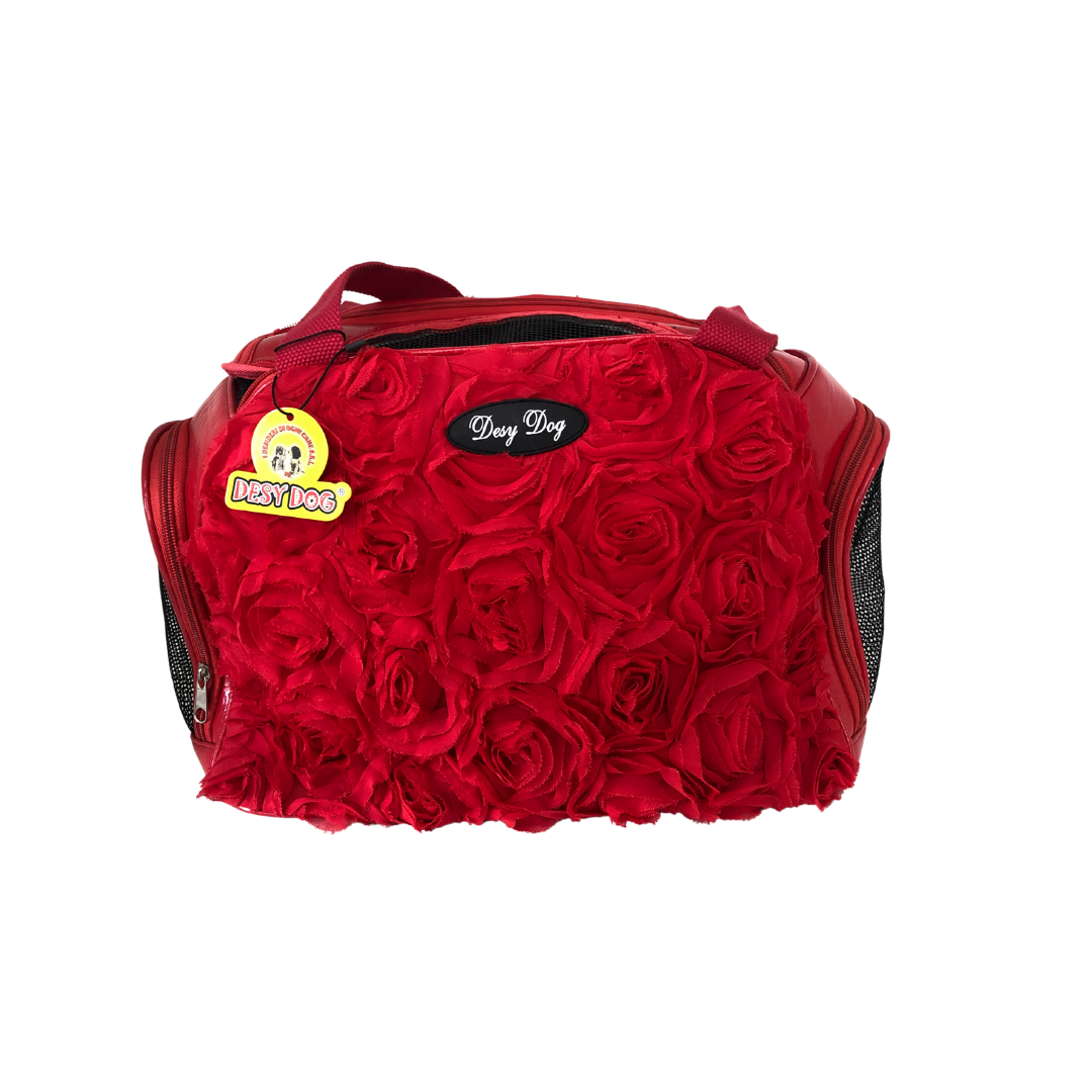 Borsa Rossa con rose rosse