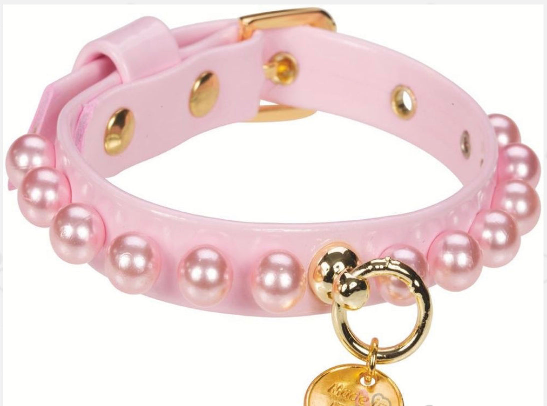 Collare TITTI Rosa, Grigio Perla, Giallo